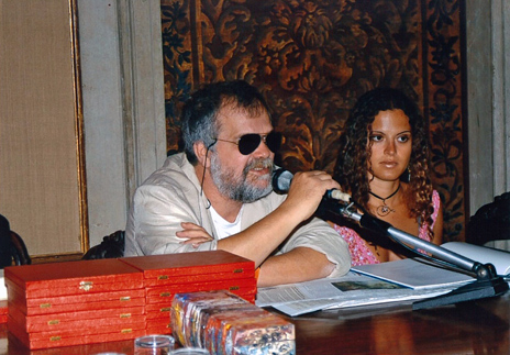 Venezia, Ateneo Veneto. Gregorio Rossi e Chiara Filippini in conferenza stampa in occasione della 51. edizione della Biennale di Venezia